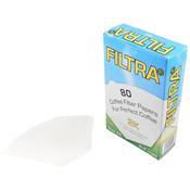 Filtra 2K Paper Filters Box Of 80 - Wilfa Drippers image