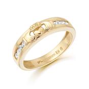 9ct Gold Claddagh Wedding Band