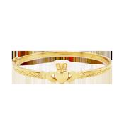 Gold Filled Claddagh Bangle