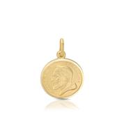 9ct Gold Padre Pio Medal