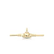 9ct Gold Claddagh T-Bar Pendant image