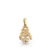 9ct Gold Claddagh Pendant