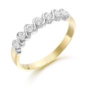 9ct Gold CZ Eternity style Ring image