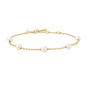 Ania Haie "Gold Shell Pearl Station" Bracelet