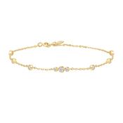 Ania Haie "Gold Sparkling Bezel CZ Station " Bracelet
