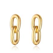 CHUNKY DOUBLE LINK DROP EARRING image