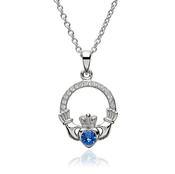 Claddagh SEPTEMBER Birthstone Necklace