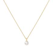 Ania Haie "Gold Shell Pearl Drop Pendant" Necklace