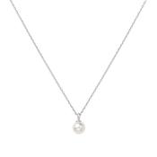 Ania Haie "Silver Shell Pearl Drop Pendant" Necklace