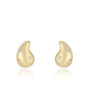 CHUNKY CZ STAR STUD EARRINGS image