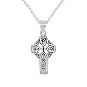 SILVER CELTIC CROSS PENDANT Necklace