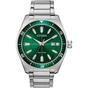CITIZEN GREEN STEEL WATCH