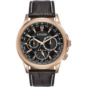 CITIZEN Black, Rose &amp; Brown Watch image