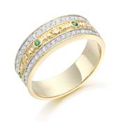 9ct Gold Claddagh Wedding Band