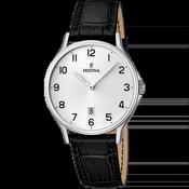 Festina Silver Leather Watch image
