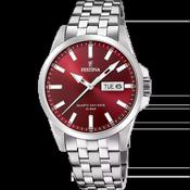Festina Red Steel Watch image