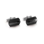 GUESS STEEL MEN'S BLACK CUFFLINKS image