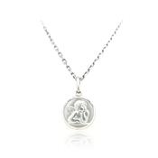 Sterling Silver Guardian Angel Medal (Petite)