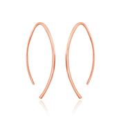 ROSE GOLD PULL THROUGH HOOPS image