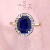 9ct Yellow Gold and Sapphire Dress Ring image