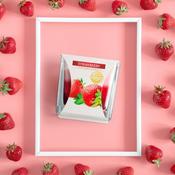 Strawberry - Triple Layered Scented Candle in Glass image