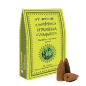 Ayurvedic BACKFLOW Incense Cones - Citronella image