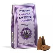 Ayurvedic BACKFLOW Incense Cones - Lavender image