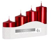 Church Candle Set - Red Metallic image