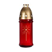 Cross Grave Lantern - Red image