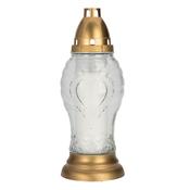 Heart Tall Grave Lantern - Clear image