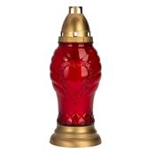 Heart Tall Grave Lantern - Red