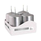 Votive Candle 4pk 6cm x 4cm - Silver image