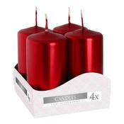 Votive Candle 4pk 8cm x 4cm - Red Metallic image