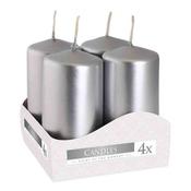 Votive Candle 4pk 8cm x 4cm - Silver image
