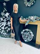 Ailbhe Satin Midaxi Dress Black
