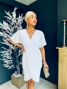 Novah Sequin Midi Dress Off White image