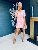 Reno Banded Mini Dress Powder Pink image
