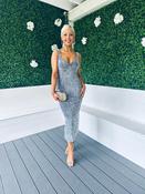 Pippa Occasion Midi Dress Sequin Grey image
