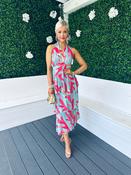 Roisin Layered Midi Dress Multi Aqua image