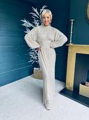 Briley Sequin Maxi Dress Beige image