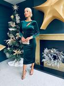 Carmel Velvet Occasion Dress Forest