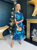 Darina Detailed Midi Dress Mix Blue image