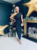 Sienna Detailed Occasion Dress Black image