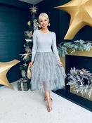 Sami Detailed Midi Dress Grey image
