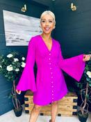 Shannon Detailed Mini Dress Orchid