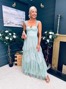Rochele Tulle Occasion Maxi Dress Sage image