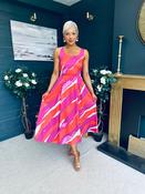 Alice Square Neck Midi Dress Purple