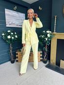 Rachel Detailed Occasion Suit Yellow
