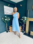 Robyn One Shoulder Midi Dress Pwr Blue image