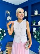 Martha Detailed Waistcoat Pink